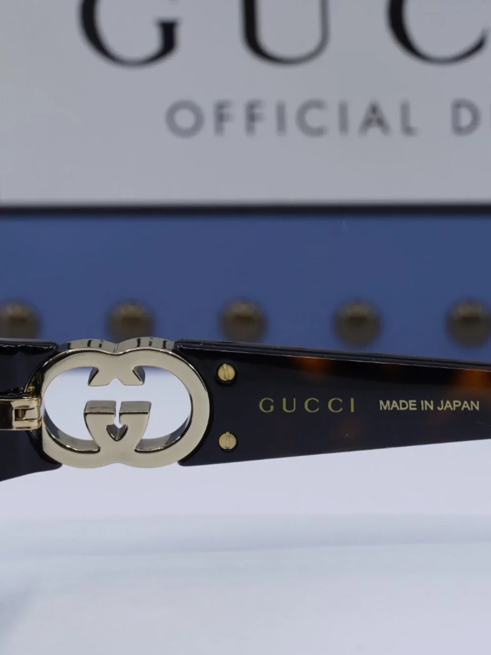 Gucci GG1662SA 002 Oval Sunglasses - Havana\Brown